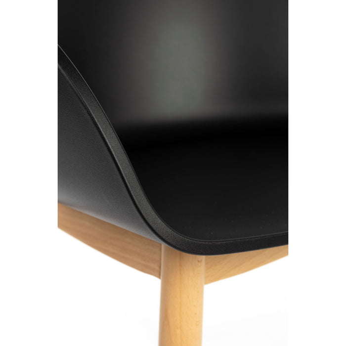 Zuiver Void Eetkamerstoelen Eiken Zwart - Set van 2