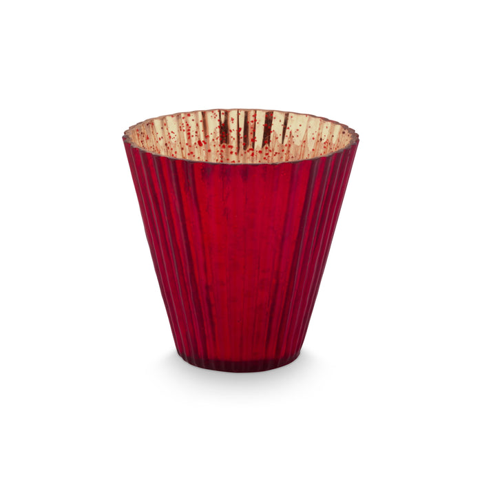 Pip Studio Waxinelichthouders Set van 3 - van Glas - Rood - 10x10.5cm