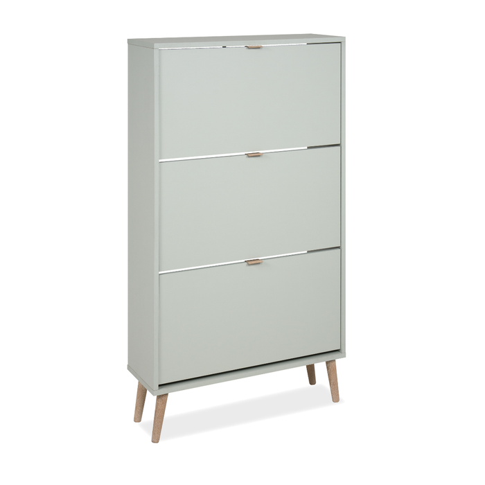 Calicosy - Schoenenkast VIGO - B70 cm - Salie | Sonoma-eik