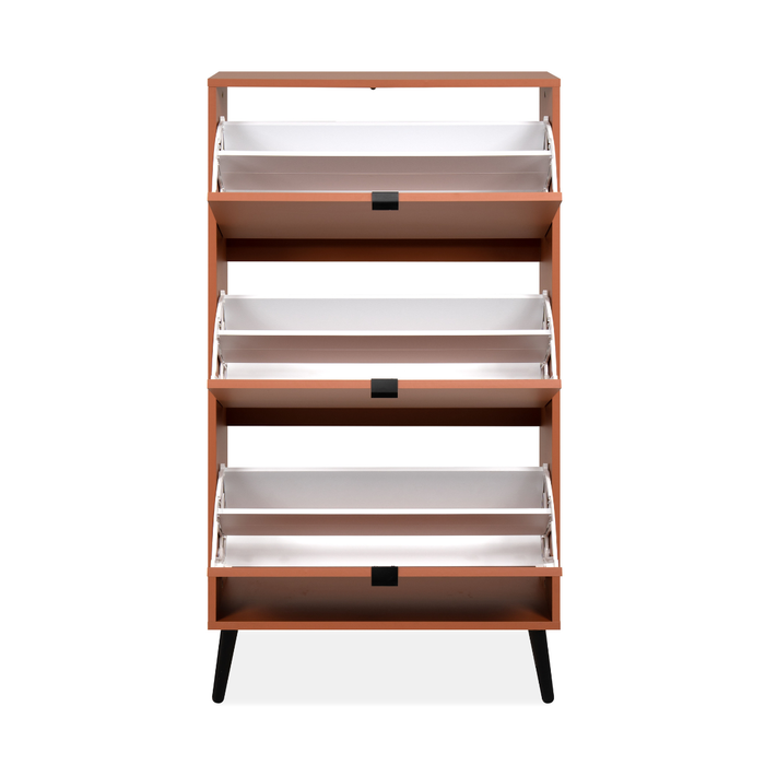 Calicosy - Schoenenkast VIGO - B70 cm - Terracotta | zwart