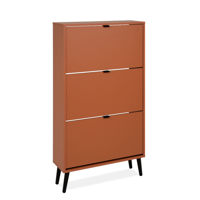 Calicosy - Schoenenkast VIGO - B70 cm - Terracotta | zwart