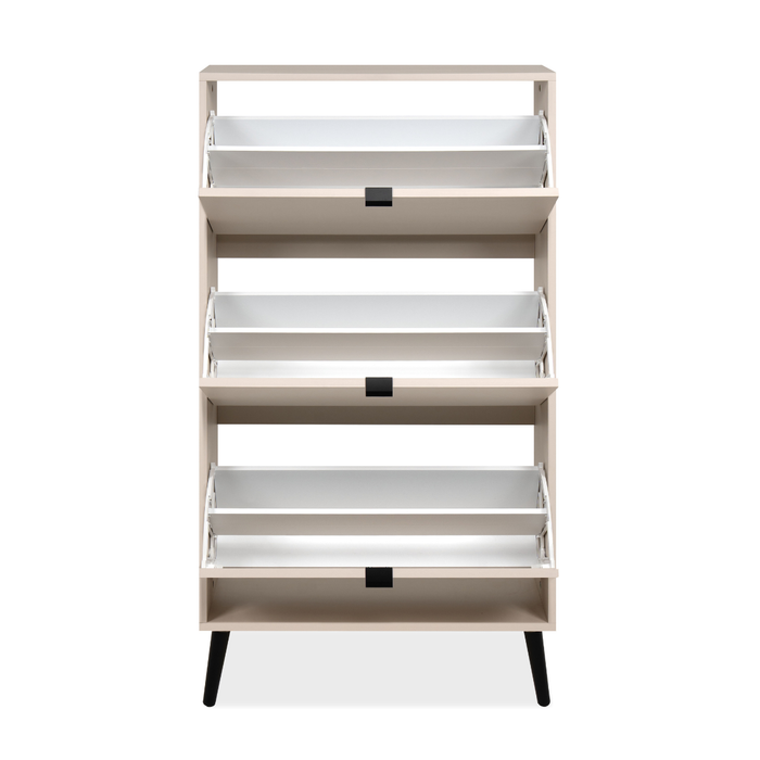 Calicosy - Schoenenkast VIGO - B70 cm - Cappuccino | zwart
