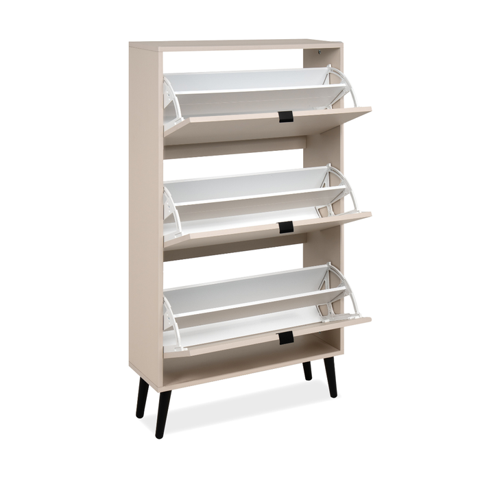 Calicosy - Schoenenkast VIGO - B70 cm - Cappuccino | zwart
