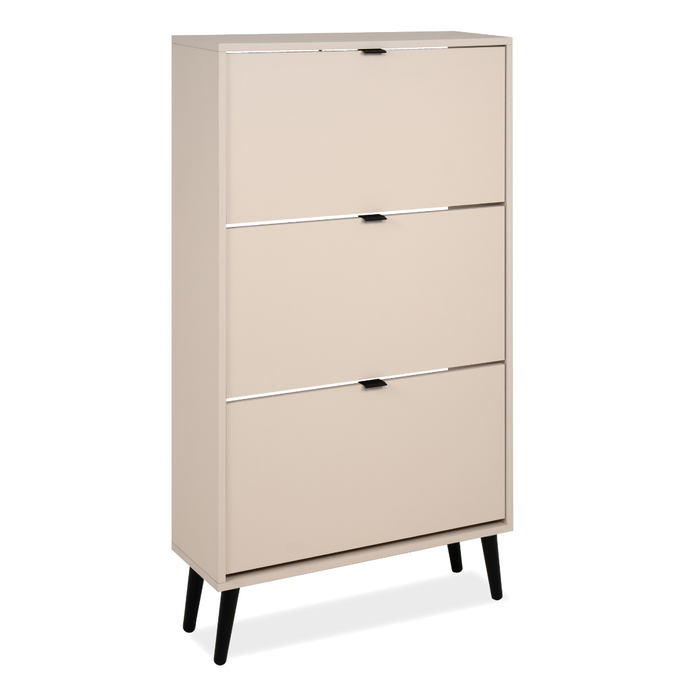 Calicosy - Schoenenkast VIGO - B70 cm - Cappuccino | zwart