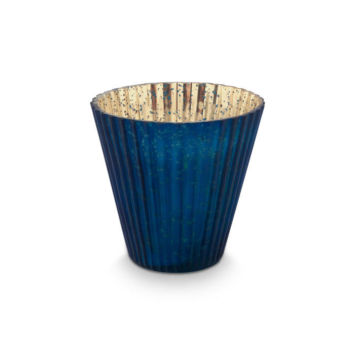 Pip Studio Waxinelichthouders Set van 3 - van Glas - Blauw - 10x10.5cm