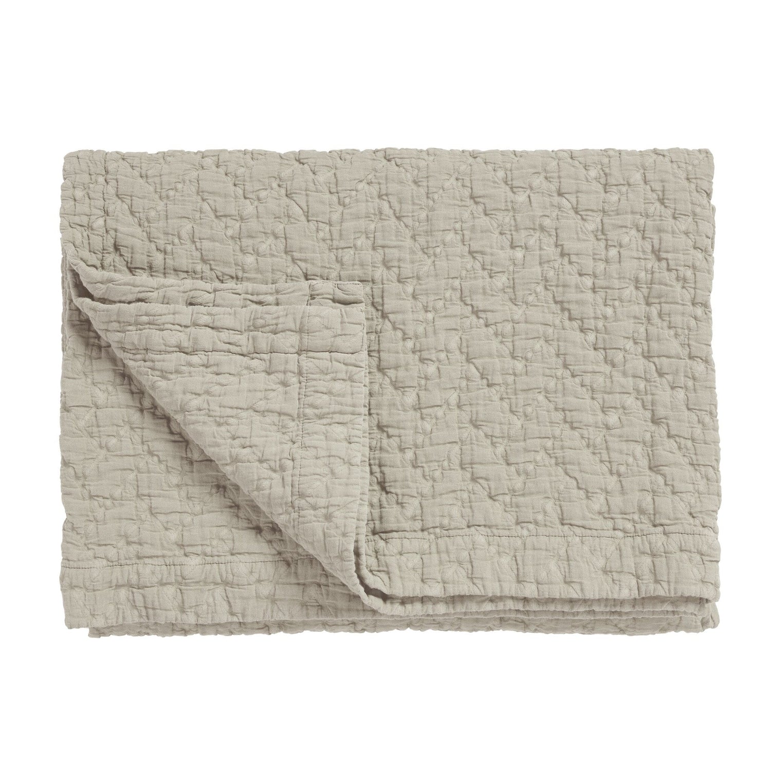 Pure Sprei Stone | 180 x 260 cm | Grijs | Beige | Katoen