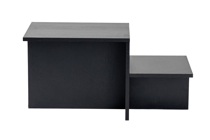 Giga Meubel - Salontafel Zwart Hout - 80x40x40cm - Harmony