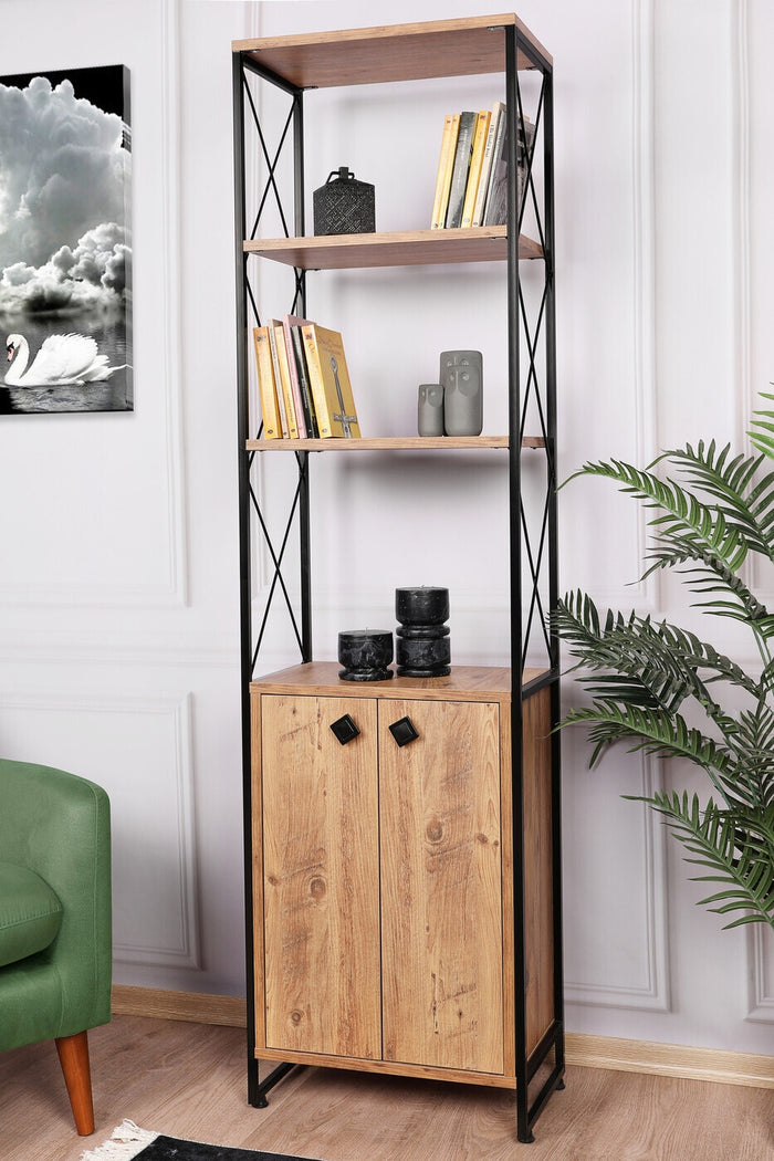 Giga Meubel - Boekenkast Pine Hout - 49x30x180cm - Tervel