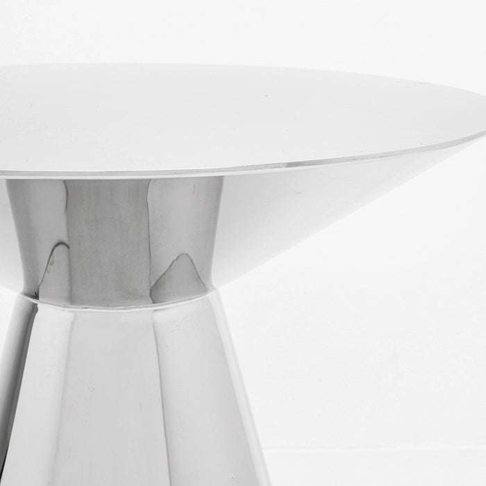 Bijzettafel Mambo Ø45cm chroom Kare Design