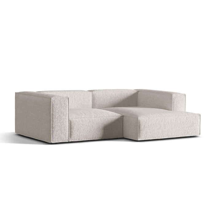 Micadoni Hoekbank Nuria 3-zits rechts bouclé