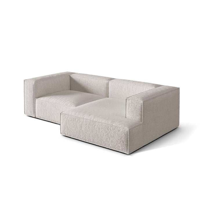 Micadoni Hoekbank Nuria 3-zits rechts bouclé