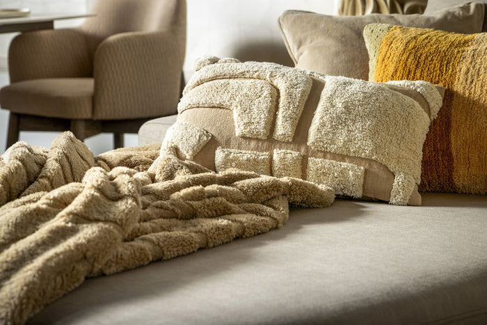 Dutch Decor kussenhoes MILAS - 30x50 cm Semolina