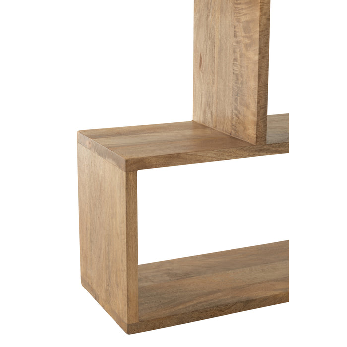 J-Line boekenkast Verticaal Latten - hout - naturel