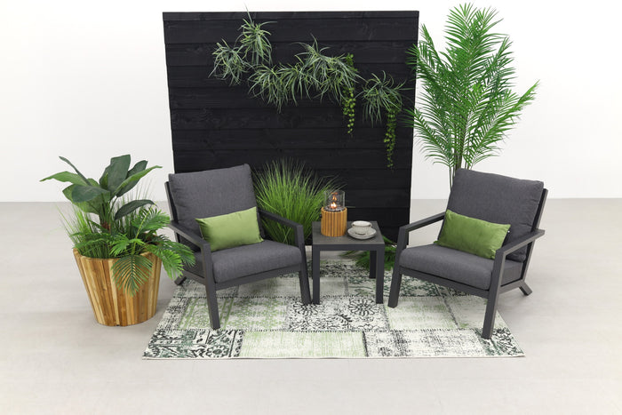 VDG Atlanta loungestoelen set + bijzettafel - 3-delig