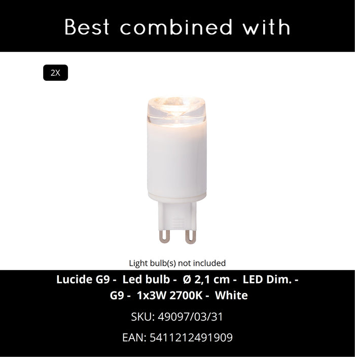 Lucide DUARTE Vloerlamp - Grijs ijzer