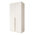 Meubella - Kledingkast Bruno 2 - Wit - 100 cm