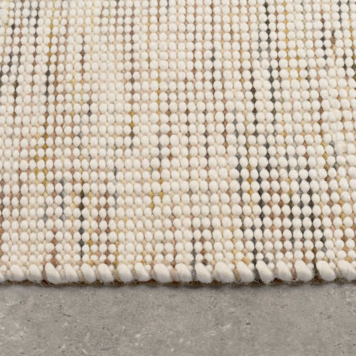 Vloerkleed Stip - Geel - 100% Wol - 160x0x230cm (BxHxD)