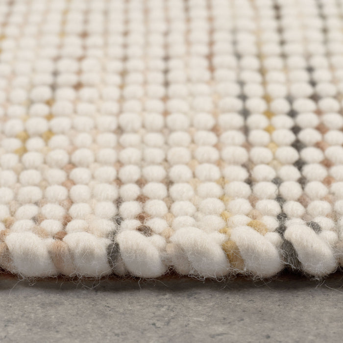 Vloerkleed Stip - Geel - 100% Wol - 160x0x230cm (BxHxD)