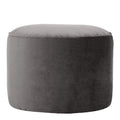 icon Milano XL Poef - Velours - Houtskool