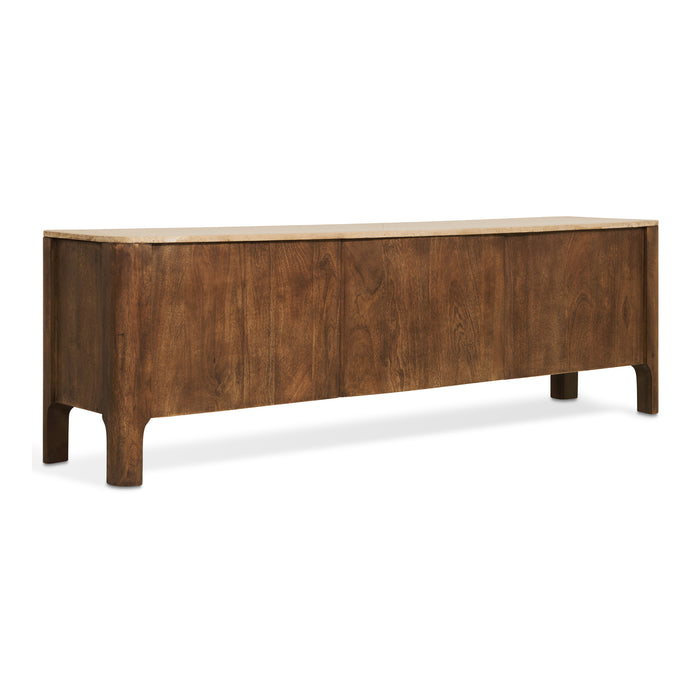 by fonQ Brato Tv-meubel met Marmeren Blad B 175 cm - Mangohout