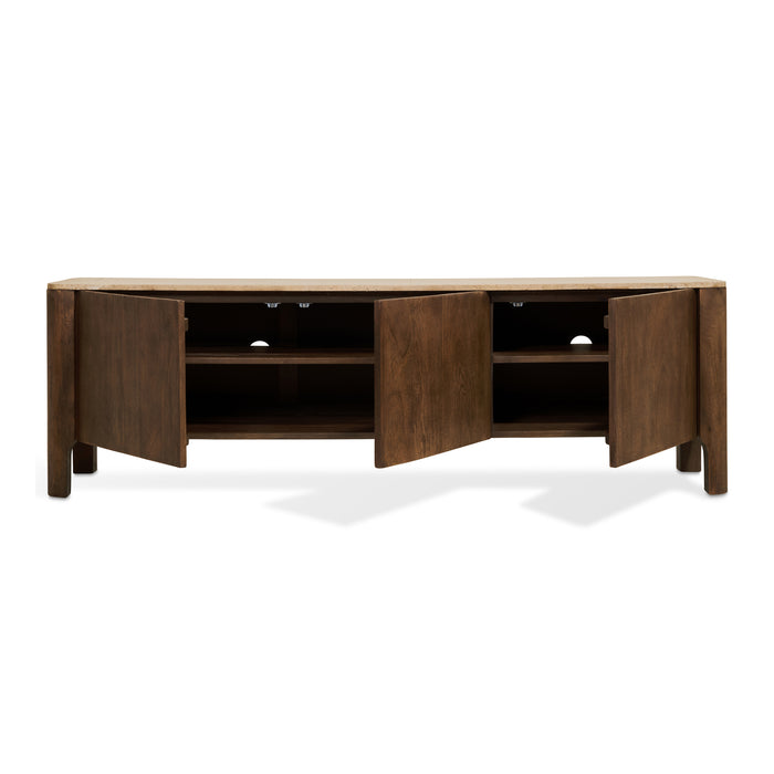 by fonQ Brato Tv-meubel met Marmeren Blad B 175 cm - Mangohout