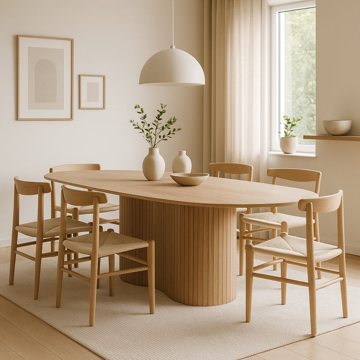 Giga Meubel - Eettafel Naturel Mangohout - 200x100x77cm - Ava