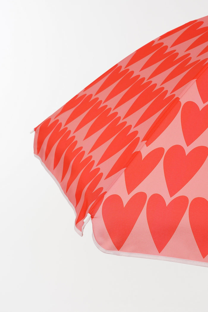 Mica Decorations Strandparasol - H180 x Ø160 cm - Roze