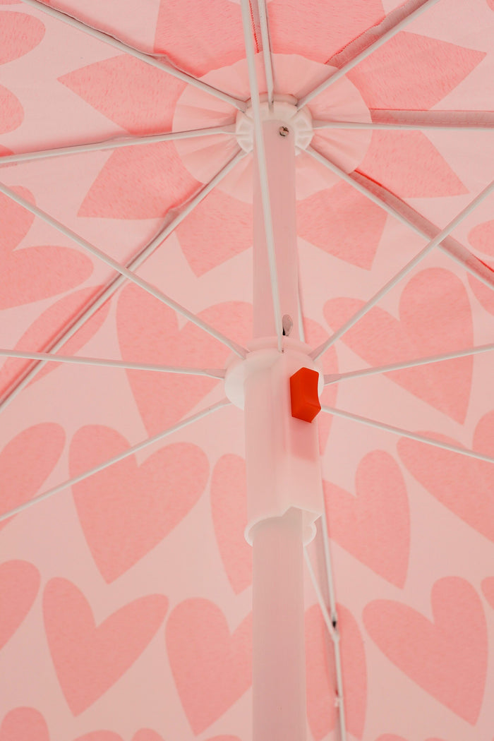 Mica Decorations Strandparasol - H180 x Ø160 cm - Roze