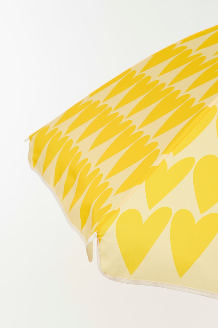 Mica Decorations Strandparasol - H180 x Ø160 cm - Geel