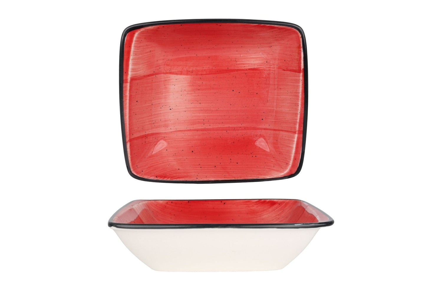 Bonna Serveerschaal - Aura Passion - Porselein - 19x17 cm - set van 2