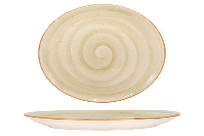 Bonna Serveerschaal - Aura Terrain - Porselein - 36x28 cm - set van 2