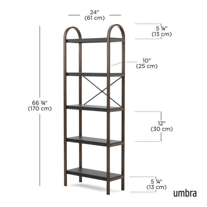 Umbra Bellwood Stellingkast met 5 Planken - Zwart