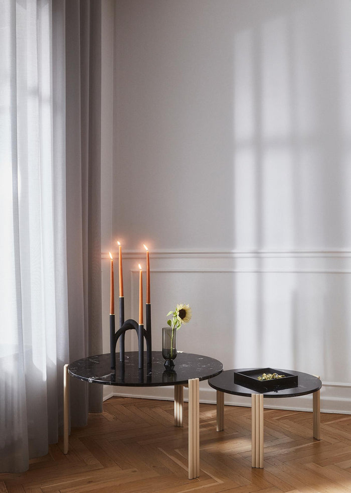 Tribus salontafel Ø60 travertine|light sand