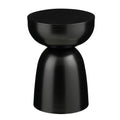 Mica Decorations Elliot Bijzettafel - H45 x Ø32 cm - IJzer - Zwart