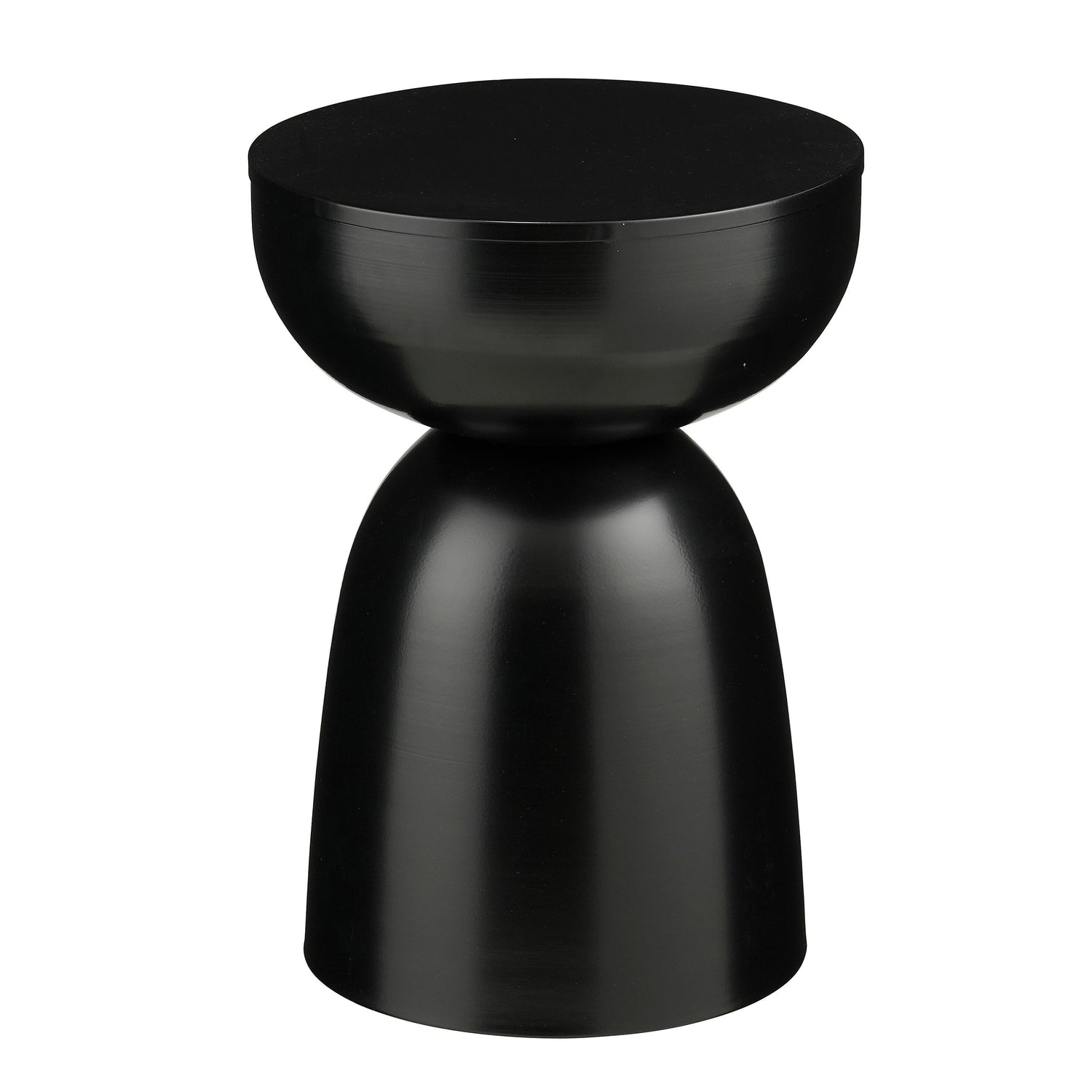 Mica Decorations Elliot Bijzettafel - H45 x Ø32 cm - IJzer - Zwart