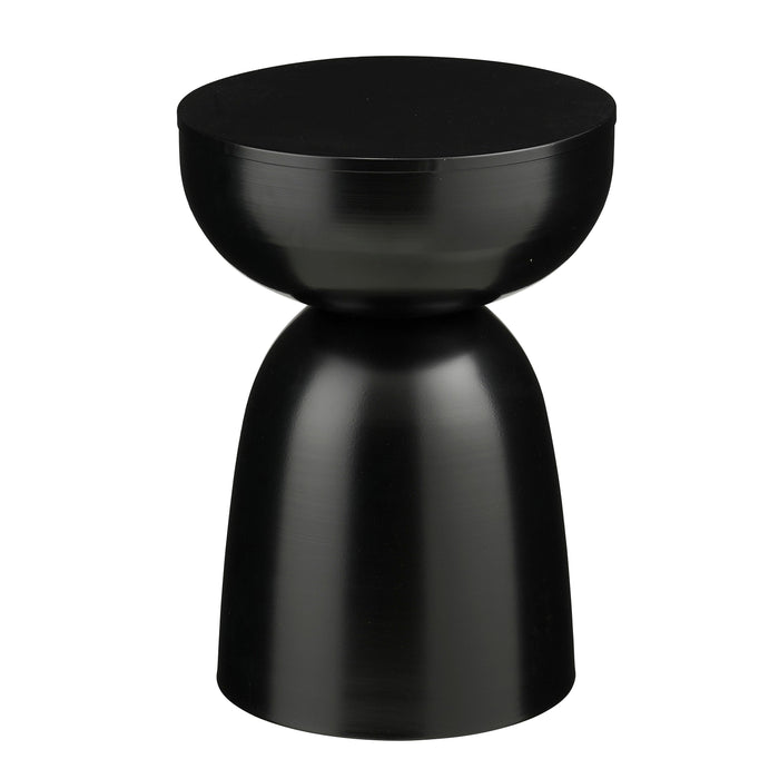 Mica Decorations Elliot Bijzettafel - H45 x Ø32 cm - IJzer - Zwart