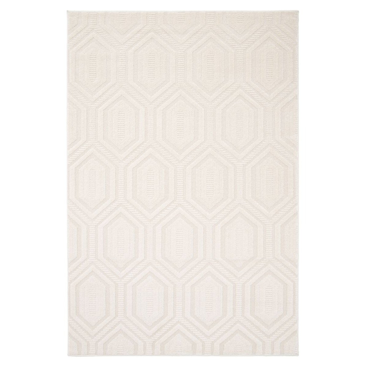 Amiah Modern vloerkleed - Forme Cristal ivoor - 160x230 cm