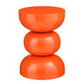 Mica Decorations Luna Bijzettafel - H46 x Ø32 cm - IJzer - Oranje