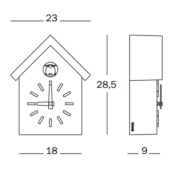 Cu-Clock klok wit