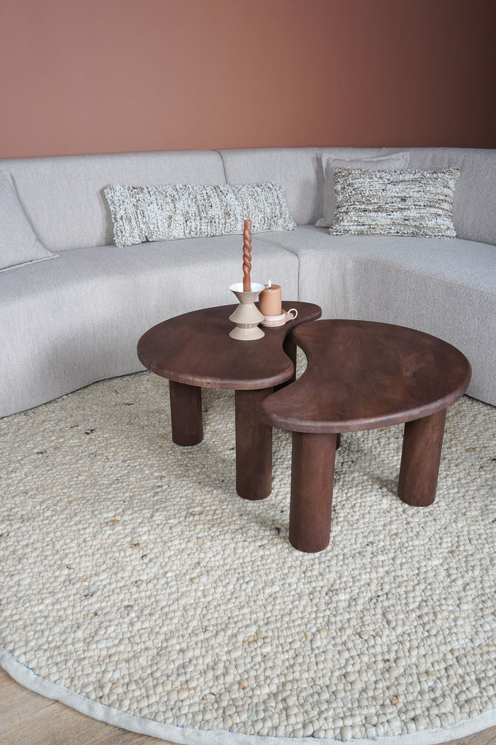 Veer Carpets - Vloerkleed Steve Beige Rond ø160 cm