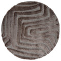 Veer Carpets - Vloerkleed Lima Bruin Rond ø160 cm
