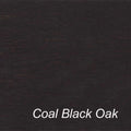 Crossings salontafel 80x80 met lectuurbak Coal Black Oak