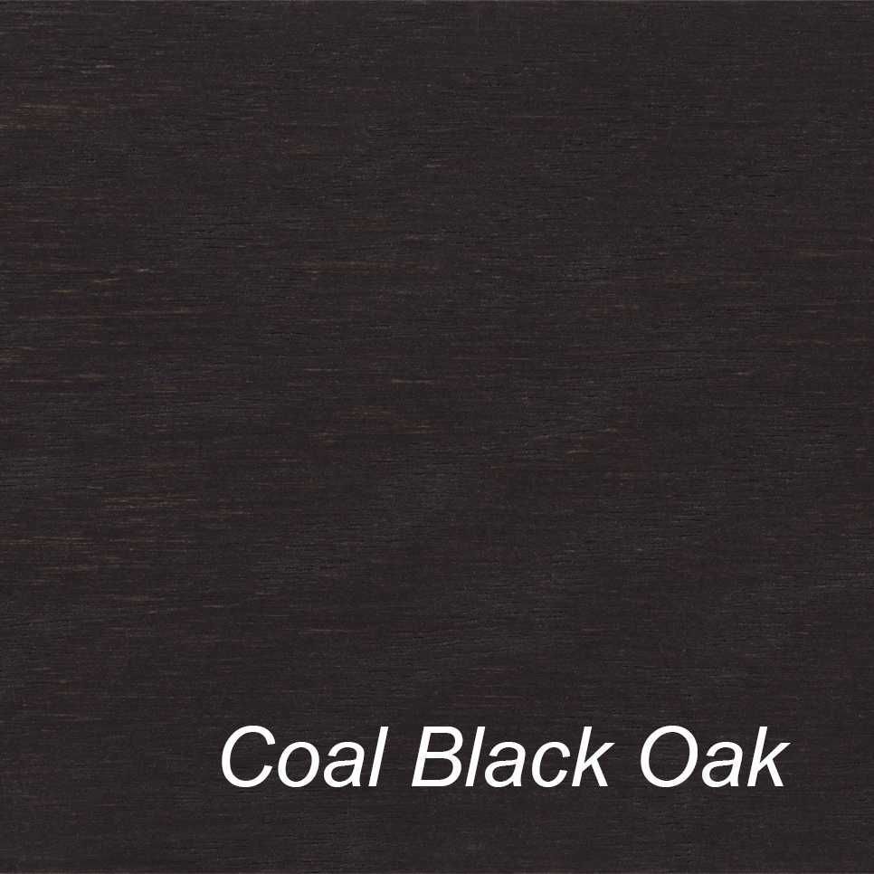Crossings salontafel 80x80 met lectuurbak Coal Black Oak