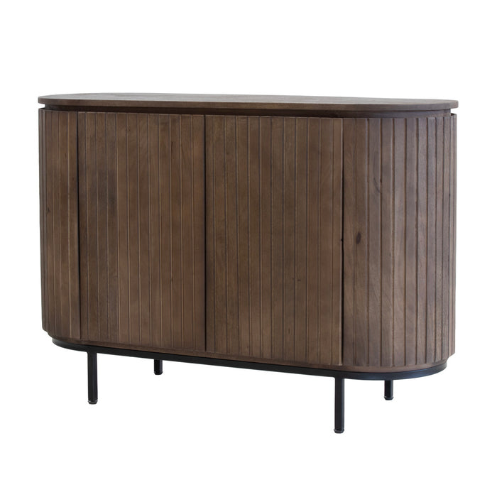 Giga Meubel - Dressoir Donkerbruin Hout - 115x43x80cm - Tora