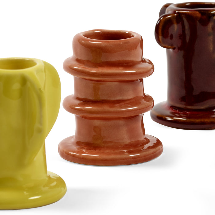 SERAX - Marie Michielssen - Glazed Molly Kandelaar 02 - Set van 3