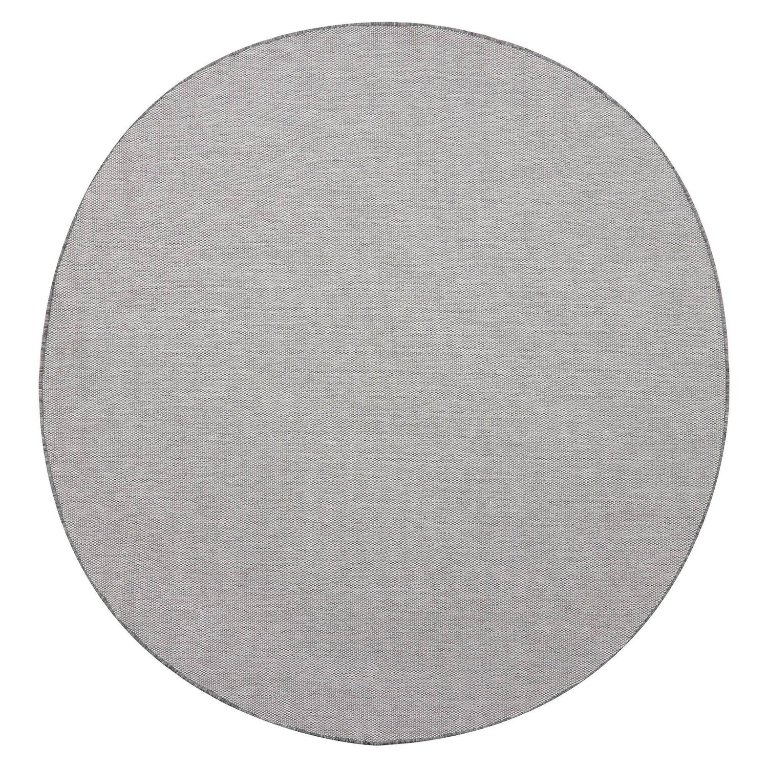 Rond Buitenkleed Mono - Grijs|Wit - Dubbelzijdig - EVA Interior