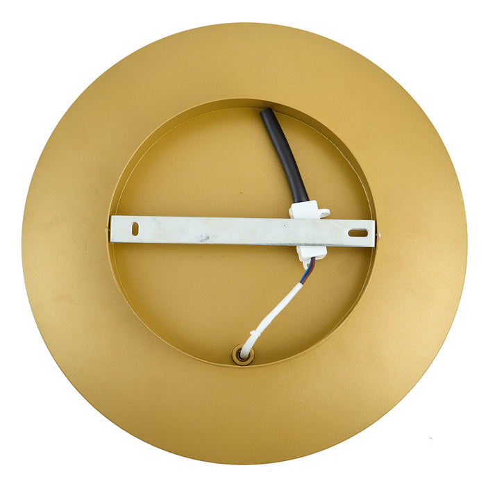 QAZQA Moderne wandlamp zwart met goud 35cm 2-lichts - Sunrise