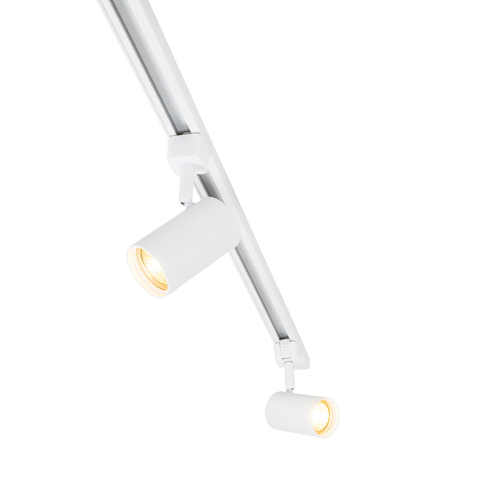 QAZQA Smart railsysteem met 10 spots wit 1-fase incl. 10 Wifi GU10