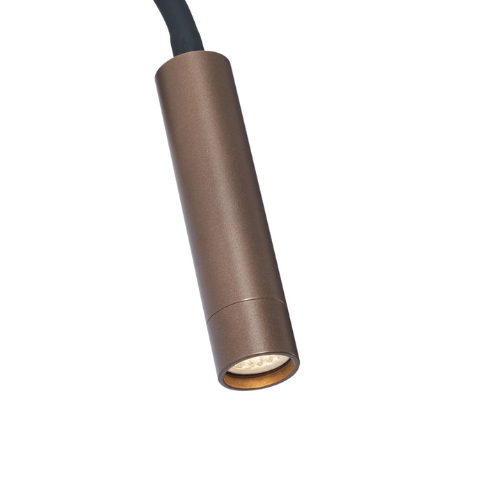 QAZQA Moderne wandlamp brons met USB-C poort - Gosna