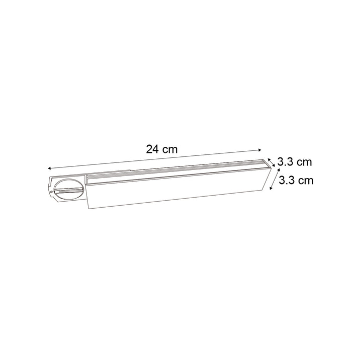 QAZQA Moderne plafondlamp zwart voor railsysteem 1-fase 5W 400 lm
